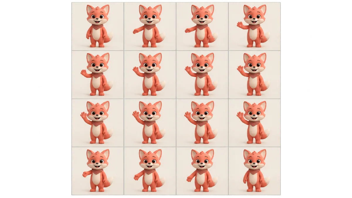 Turn a motion grid into reusable frames