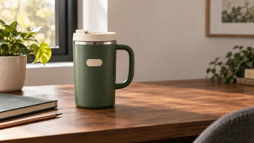 Prompt result for the travel-mug desk task