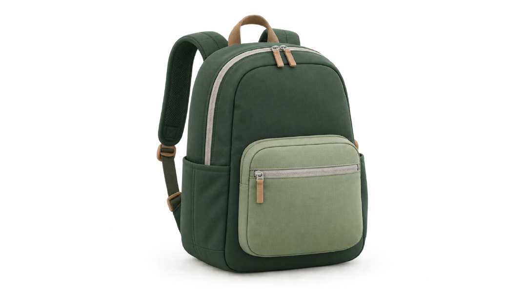Mochila verde generada a partir del prompt