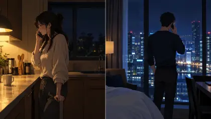 2つの場所をまたいだ電話シーンの演出方法