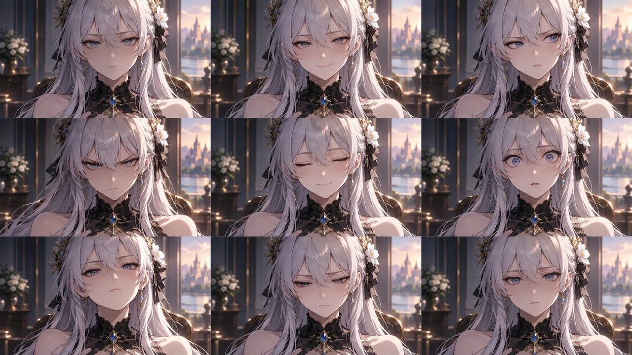 Lista de prompts de expresiones faciales para anime IA: cómo escribir expresiones inexpresivas, micro y extremas