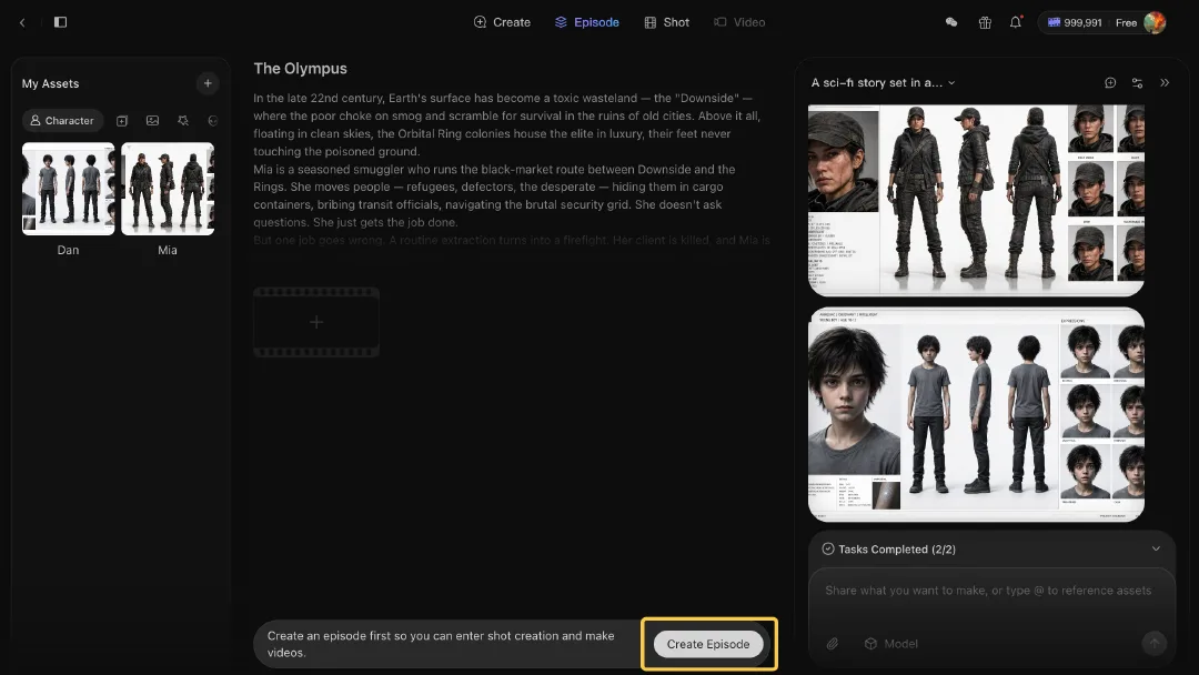 Create Episode Page