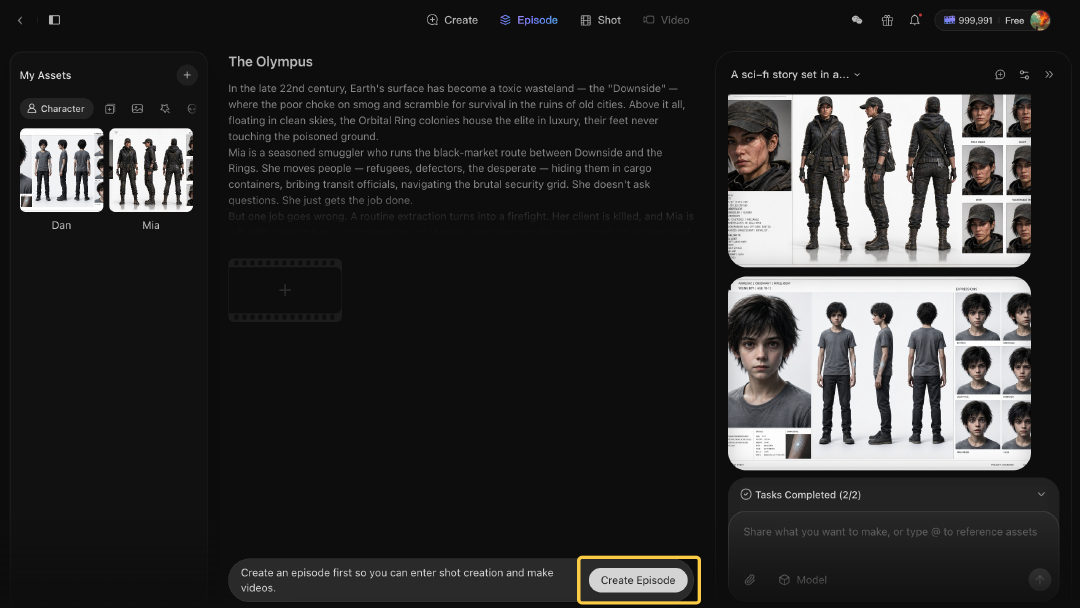 Create Episode Page