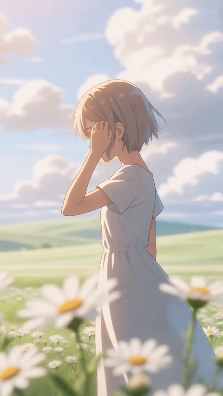 Healing Anime Opening 2D Animation AI Video Template template preview