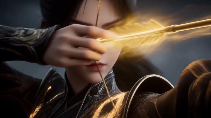 Golden Archer Qimen Strike Reference Image Video Template template preview