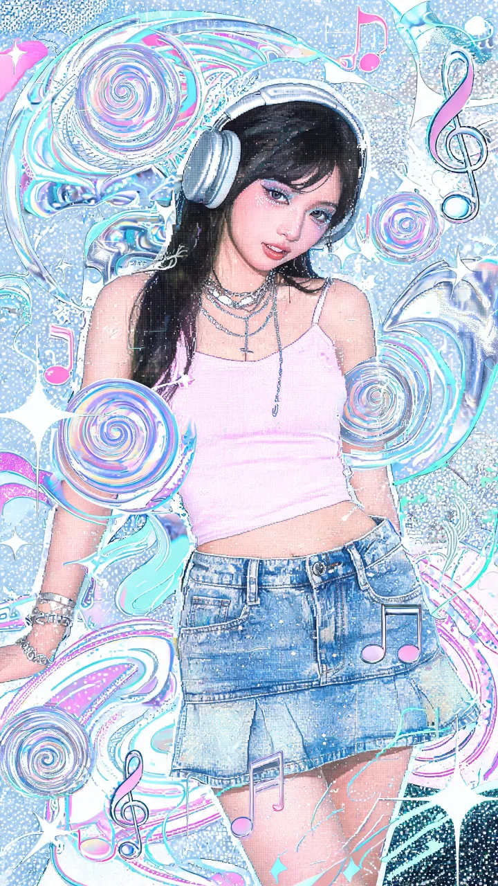 Plantilla de imagen IA de póster collage pop Y2K Lite