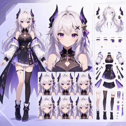 Live2D 和 VTuber 要的设定表长什么样