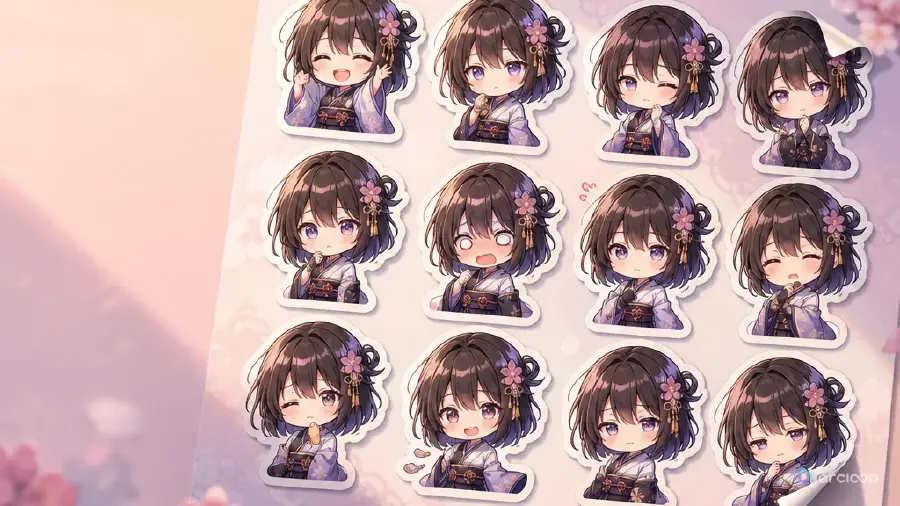 表情スタンプ一式の作り方