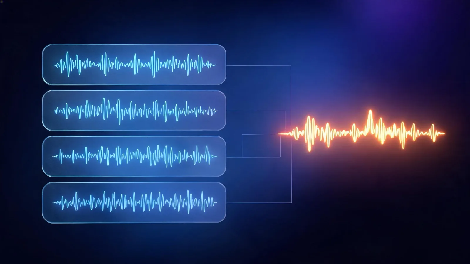 Genera una escena de audio completa en una pasada
