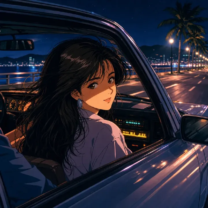 Retro City Pop Night Drive MV