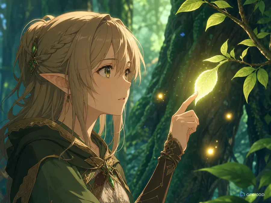 Glowing Leaf Forest Touch