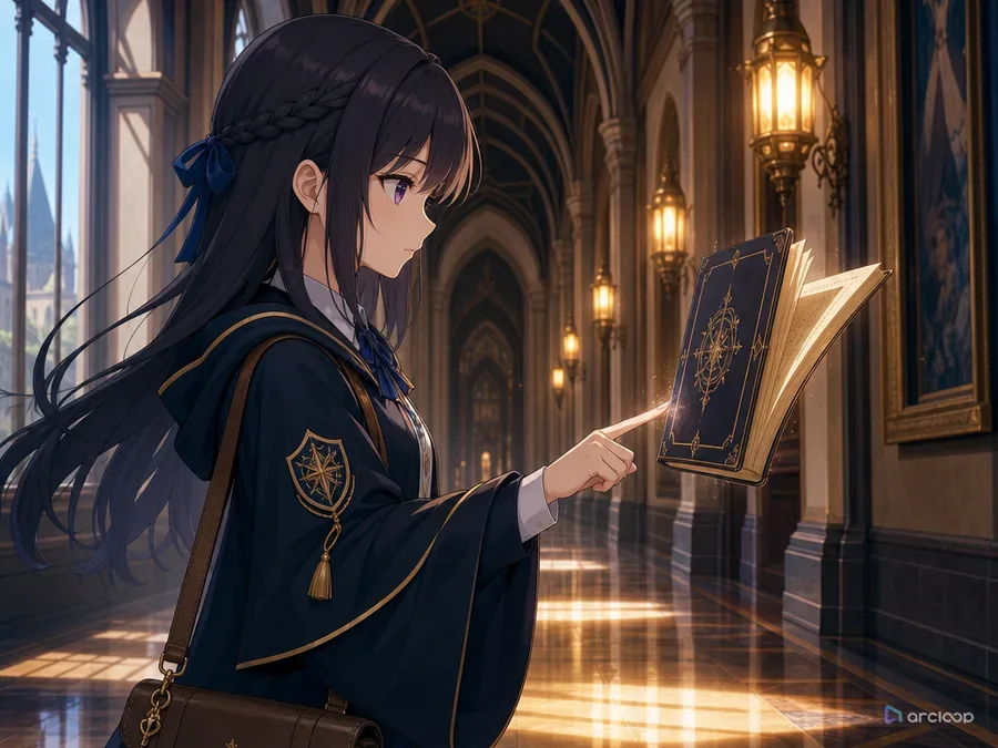 Magic Academy Floating Book