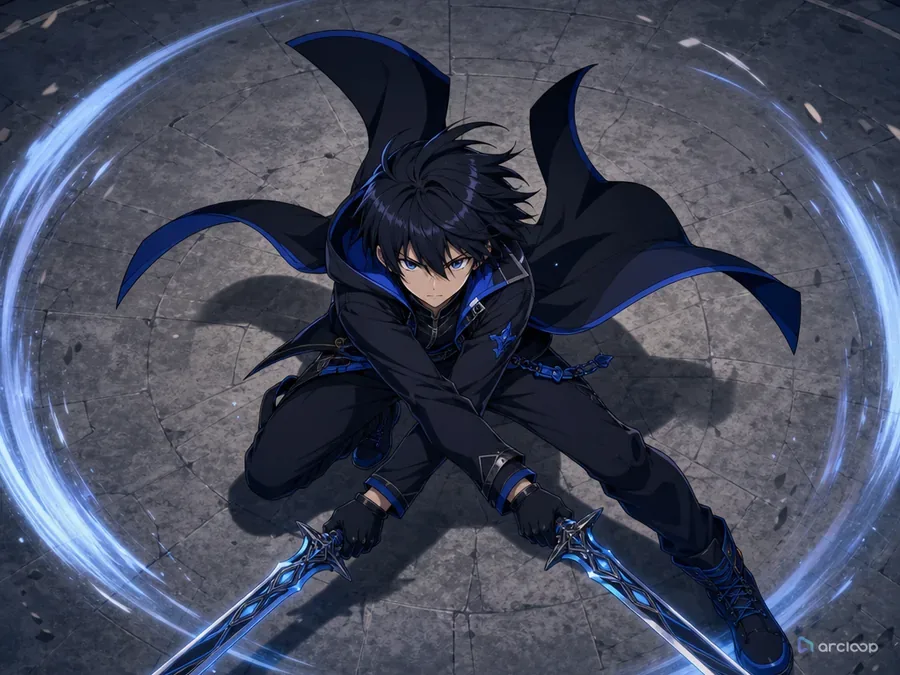 Twin Blade Spin Arc