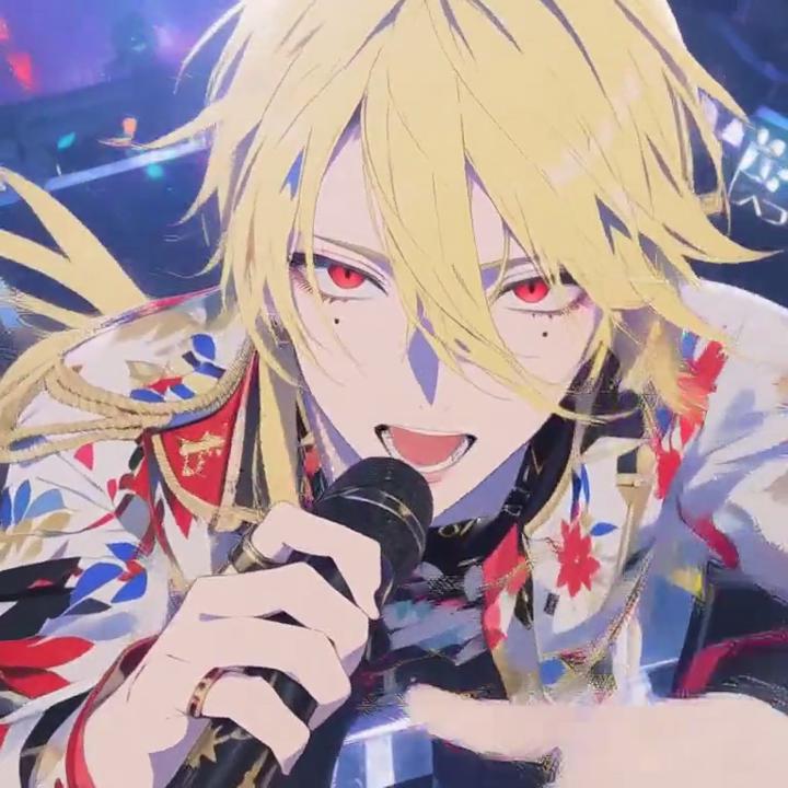 Red-Eyed Anime Stage Performer